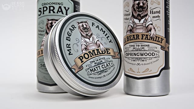 Mr Bear Family Shampoo, Grooming Spray, Pomade – recenzja kosmetyków do włosów
