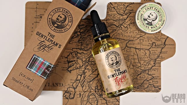 Capt. Fawcett’s Whisky Beard Oil (Tipple) + Moustche Wax (Menthol) – recenzja olejku i wosku do wąsów