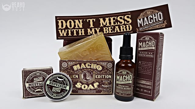 Macho Beard Company (1977 Lumberjack Beard Oil + Macho Soap + Moustache Soft Wax) – recenzja