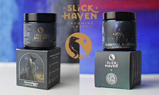 Slickhaven Gravedigger + Elemental Alchemist – recenzja glinek do włosów